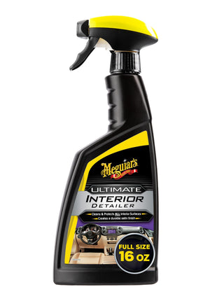 Meguiar's G16216 Ultimate Interior Detailer, Protects Interior Surfaces from Dirt and Grime, Leaves Your Surfaces Protected from UV Rays and Giving It a Lasting Finish, 15.2 Oz Spray Bottle