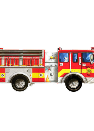 Melissa & Doug Fire Truck Jumbo Jigsaw Floor Puzzle (24 pcs, 4 feet Long) - FSC Certified