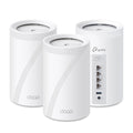 TP-Link Deco BE63 Tri-Band WiFi 7 BE10000 Whole Home Mesh System - 6-Stream 10 Gbps, 4x2.5G Ports Wired Backhaul, 4X Smart Internal Antennas, VPN, MU-MIMO, HomeShield, Free Expert Support (3-Pack)