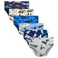 Boboking Little Boys Briefs Dinosaur Truck Toddler Kids Underwear (Pack of 6) 5/6Y