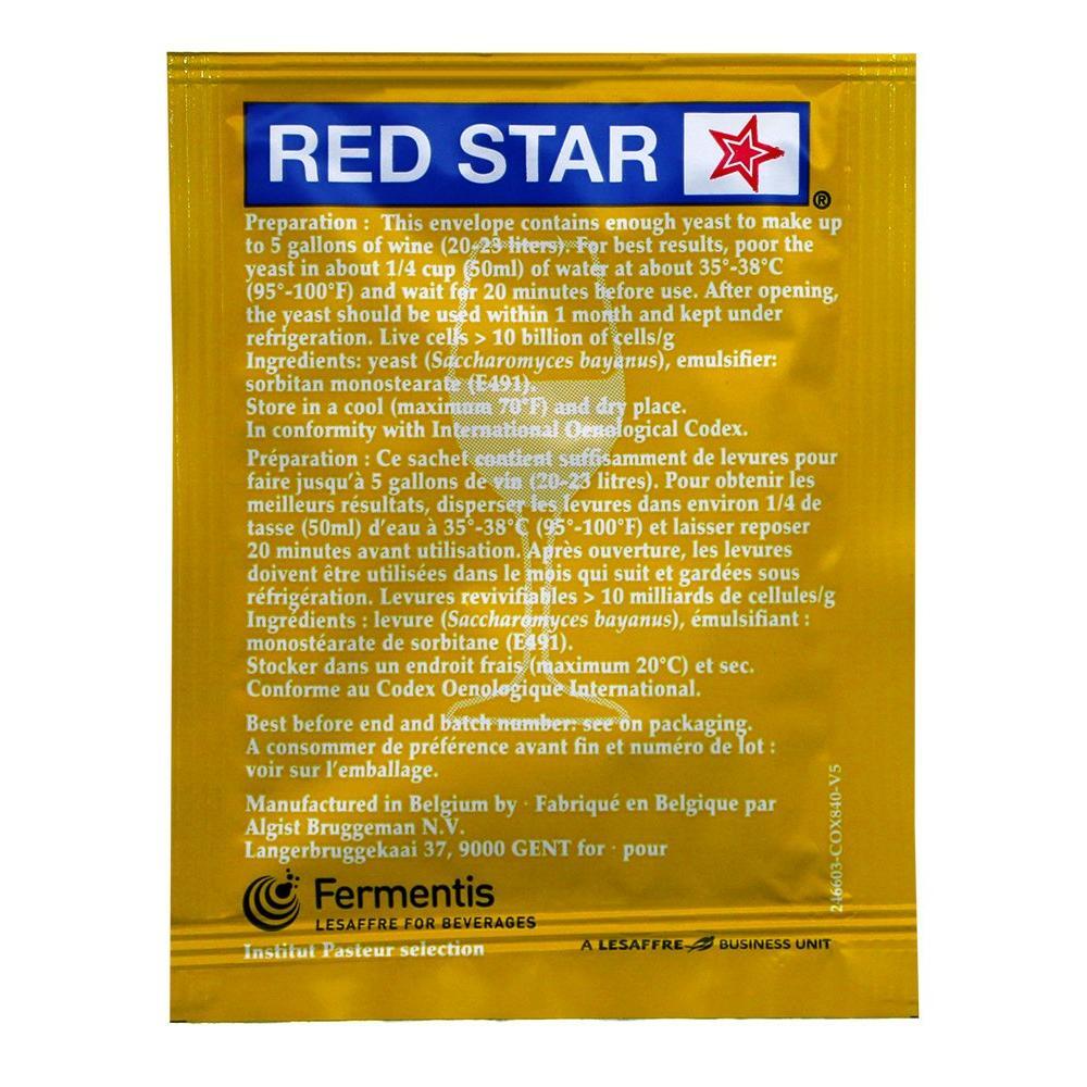 WINE YEAST 6 PACK RED STAR Premier Blanc Fermentis Champagne Yeast