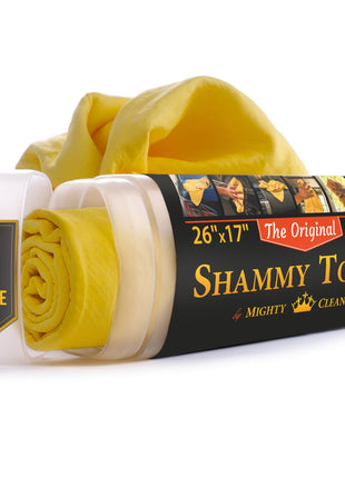 Premium Shammy Cloth for Car Drying - 26"x17" - Super Absorbent Chamois Towel for Car - Scratch-Free, Reusable & Soft