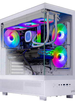 Skytech Gaming Azure 3 Gaming PC, AMD Ryzen 7 9800X3D 4.7GHz, AMD RX 9070XT 16GB VRAM, 2TB Gen4 NVMe SSD, 32GB DDR5 RAM 6000, 1000W Gold PSU, 360 ARGB AIO, WI-FI 5, Windows 11, Desktop