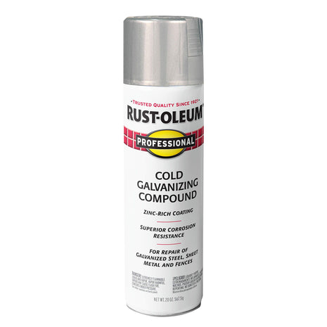 Rust-Oleum 7585838 Cold Gray Professional Galvanizing Compound Spray, 20 Oz