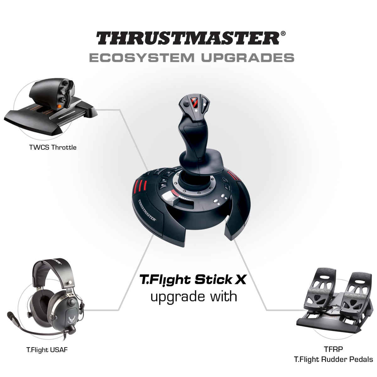 Thrustmaster T-Flight Stick X (Compatible with Windows PC)