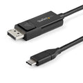 6ft (2m) USB C to DisplayPort 1.2 Cable 4K 60Hz - Bidirectional DP to USB-C or USB-C to DP Reversible Video Adapter Cable - HBR2/HDR - USB Type C/TB3 Monitor Cable (CDP2DP2MBD) Black