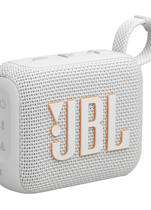 JBL Go 4 - Ultra-Portable, Waterproof and Dustproof Bluetooth Speaker, Big JBL Pro Sound with Punchy bass, 7-Hour Built-in Battery, Made in Part with Recycled Materials (White)