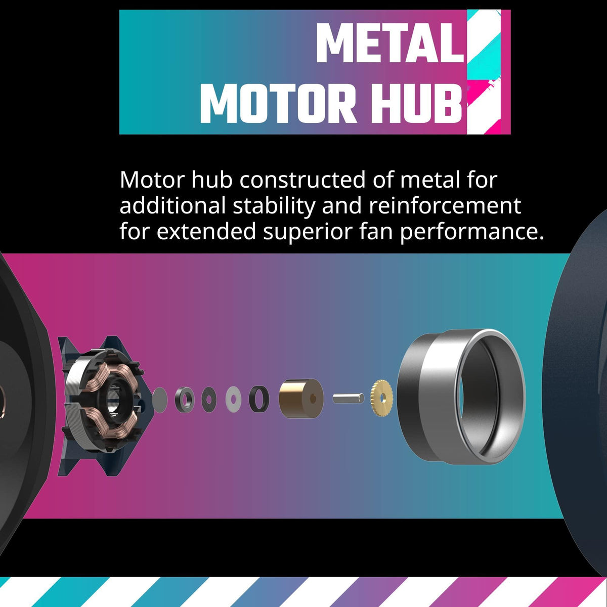 Cooler Master Mobius 120 OC High Performance Interconnecting Ring Blade Fan, PWM Fan Speed Toggle, Metal Motor Hub, Double Ball Bearing for PC Case, Liquid and Air Cooler (MFZ-M2NN-32NPK-R1), Black