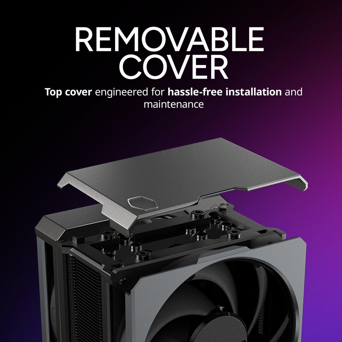 Cooler Master Hyper 612 APEX CPU Air Cooler, Dual Mobius 120 PWM Fan, Superconductive Composite 6 Copper Heat Pipes, 159mm Tall, Sleek Top Cover, AMD Ryzen AM5|AM4, Intel LGA 1851|1700 Brackets