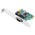 SIIG Single Serial PCIe Card Adapter, 16650 UART, Baud Rates up to 250Kbps, PCIe 2.0 x1 to 1x RS-232 Male 9-pin DB9, RS-232 5V or 12V Power, ASIX AX99100 Chipset, Dual-Profile Brackets (JJ-E20611-S1)