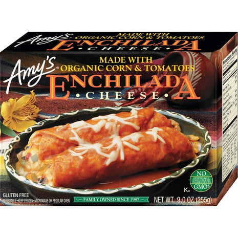 Amy's Frozen Meals, Cheese Enchilada Entree, Gluten Free, 9 oz.