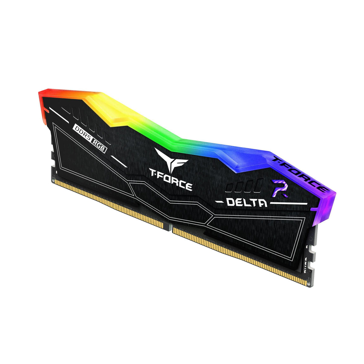 TEAMGROUP T-Force Delta RGB DDR5 Ram 32GB (2x16GB) 6200MHz PC5-49600 CL38 Desktop Memory Module Ram for 600 700 Series Chipset XMP 3.0 Ready Black - FF3D532G6200HC38ADC01