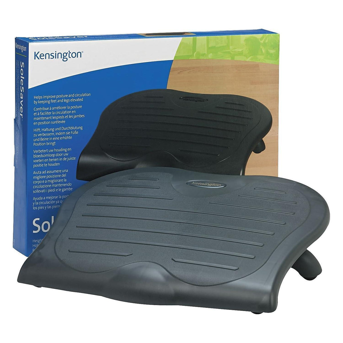 Kensington SoleSaver Adjustable Footrest (K56152US) Gray