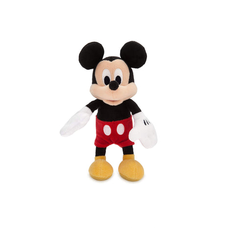 Disney Store Boy's Mickey Mouse Plush - Mini Bean Bag - 9 Inches, Mickey and Friends, Iconic Cuddly Character with Classic Embroidered Features, Suitable for All Ages 0+ Toy Figure