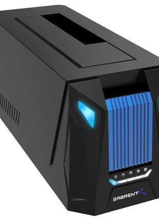 SABRENT USB-C M.2 NVMe & SATA SSD/HDD Dock, Offline Clone (DS-UNHC) | For M.2 PCIe/NVMe + 2.5"/3.5" SATA SSD & HDD; offline cloning; tool-free