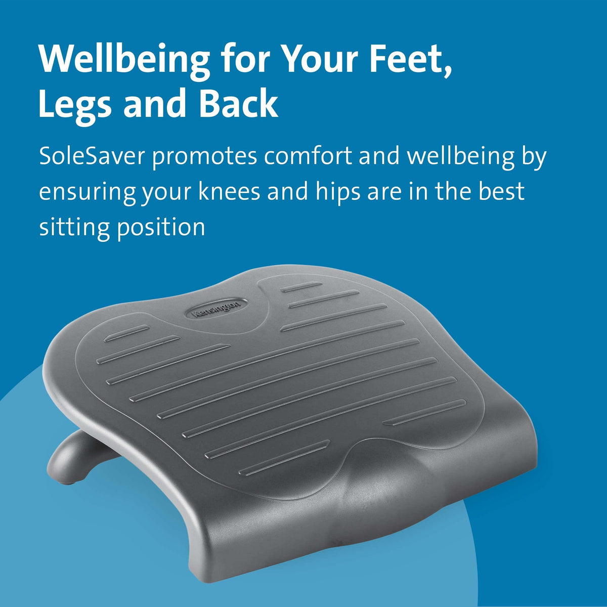 Kensington SoleSaver Adjustable Footrest (K56152US) Gray