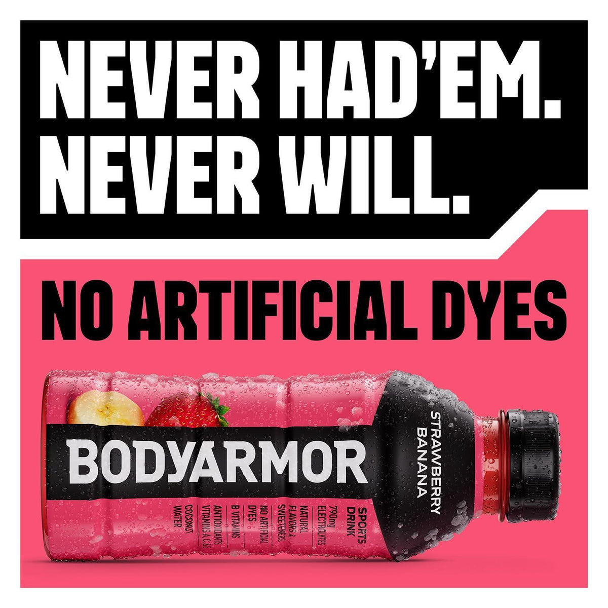 BODYARMOR Sports Drink Sports Beverage, Orange Mango, Coconut Water Hydration, Natural Flavors With Vitamins, Potassium-Packed Electrolytes, Perfect For Athletes, 16 Fl Oz (Pack of 12)