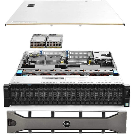 Dell PowerEdge R730xd Server 24B SFF 2U, 2X Intel Xeon E5-2690 v4 2.6Ghz (28-cores Total), 128GB DDR4 RAM, 4X 1.2TB 10K SAS 2.5" 12Gb/s HDD, H730P 2GB RAID, NIC 10Gb + I350 1Gb (Renewed)