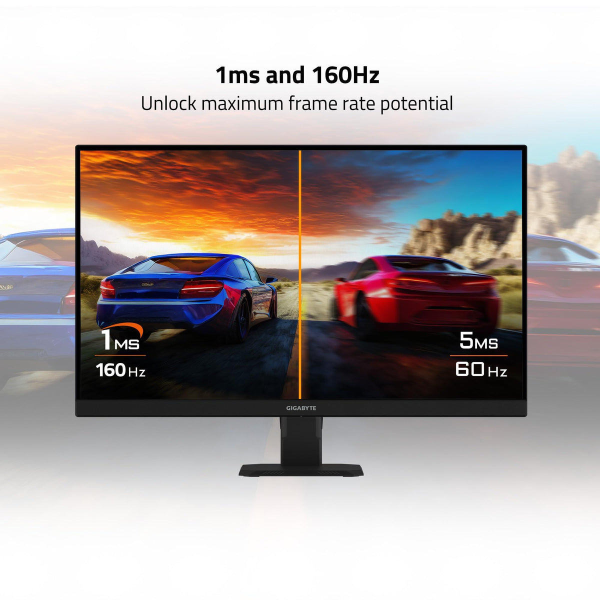 GIGABYTE - GS27U - 27" SS IPS Gaming Monitor - UHD 3840x2160-160Hz - 1ms MPRT - AMD FreeSync Premium - HDMI, DP - Black