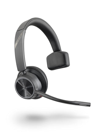 Poly - Voyager 4310 UC Wireless Headset (Plantronics) - Single-Ear Headset w/Mic - Connect to PC/Mac via USB-A Bluetooth Adapter, Cell Phone via Bluetooth - Works with Teams (Certified), Zoom & More
