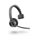 Poly - Voyager 4310 UC Wireless Headset (Plantronics) - Single-Ear Headset w/Mic - Connect to PC/Mac via USB-A Bluetooth Adapter, Cell Phone via Bluetooth - Works with Teams (Certified), Zoom & More