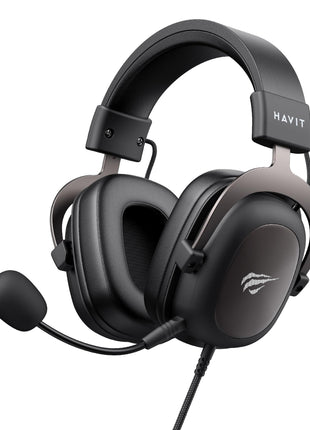 havit H2002d Gaming Headsets for PS4,PC, 53MM Drivers Surround Sound PS5 Headset with Mic Gaming Headphones with Mic Durable Aluminum Frame Valentines Gifts for Men
