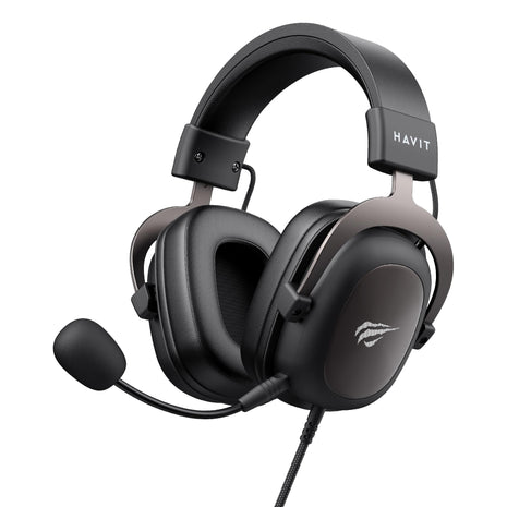 havit H2002d Gaming Headsets for PS4,PC, 53MM Drivers Surround Sound PS5 Headset with Mic Gaming Headphones with Mic Durable Aluminum Frame Valentines Gifts for Men