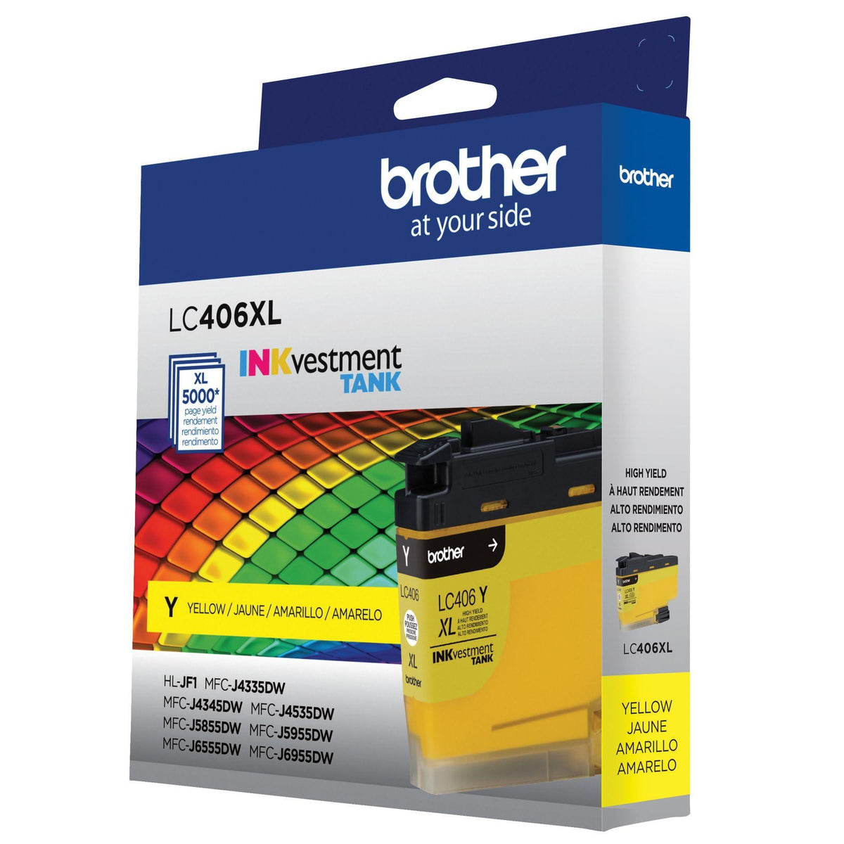 Brother LC406XLY High Yield Yellow Ink Cartridge