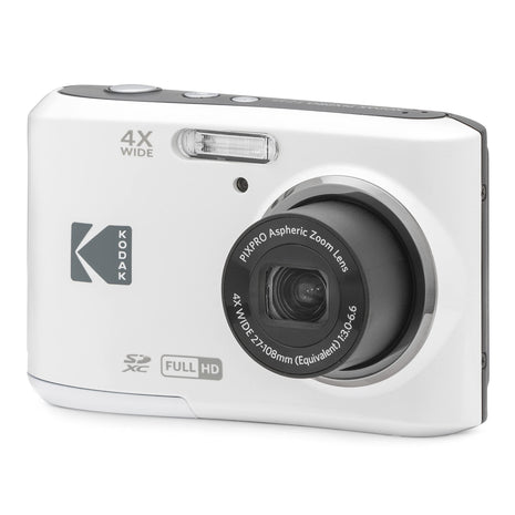 KODAK PIXPRO Friendly Zoom FZ45-WH 16MP Digital Camera with 4X Optical Zoom 27mm Wide Angle and 2.7 inch LCD Screen (White)