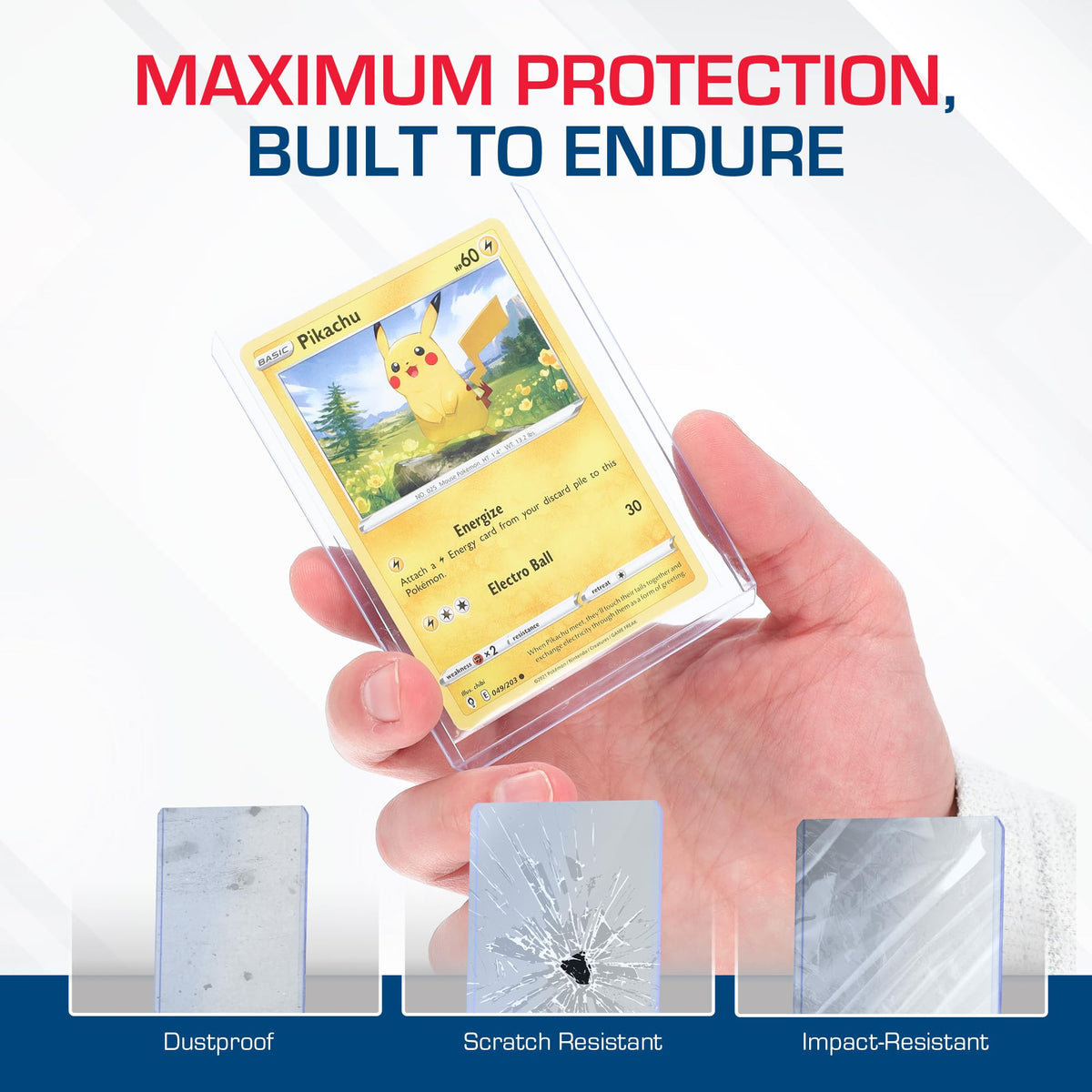 BCW 3x4 Standard Topload Card Holders | 100 Pack | Top Loaders for Cards | Rigid Card Protector | Fits Standard Size Cards Up to 20pt