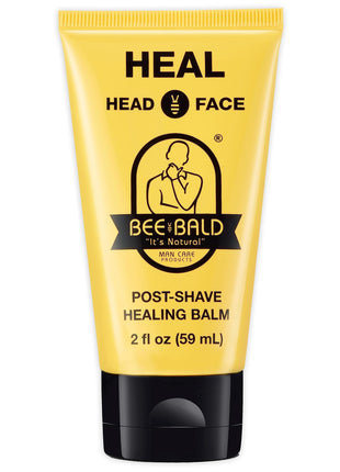 Bee Bald HEAL Aftershave for Men, Calm & Soothes, After Shave Balm, 2 fl oz | Immediately Calms & Soothes Irritated Skin. Treats Razor Burn, Redness, Bumps on Head or Face. Perfect For Sensitive Skin.