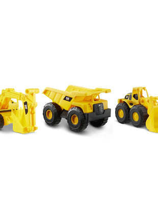 Cat Construction 7" Dump Truck, Loader & Excavator toys Combo Pack