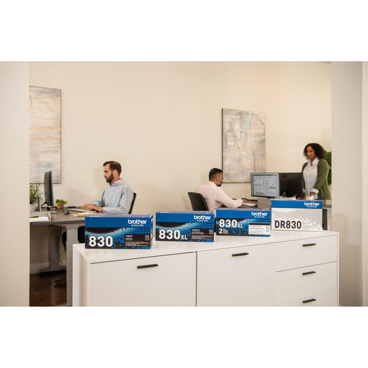 Brother Genuine TN830 Black Standard Yield Printer Toner Cartridge - Print up to 1,200 Pages(1)