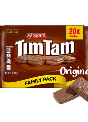 Arnott’s Tim Tam Milk Chocolatey Cookies, Original Flavour, Family Pack 365g (12.9 oz) – Authentic Imported