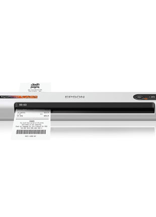 Epson RapidReceipt RR-60 Compact Mobile Document Scanner Receipt | Mobile Receipt Scanner for Small Business USB-Powered 10 Pages per Minute PC and Mac Compatible
