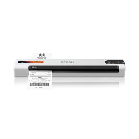 Epson RapidReceipt RR-60 Compact Mobile Document Scanner Receipt | Mobile Receipt Scanner for Small Business USB-Powered 10 Pages per Minute PC and Mac Compatible