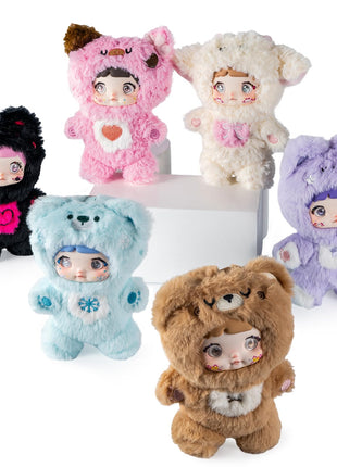 BEEMAI Nommi Loveliness Never Ends Series Plush Blind Box 1PC (1 of 7 Possible Styles) Cute Figures Collectible Toys Birthday Gifts