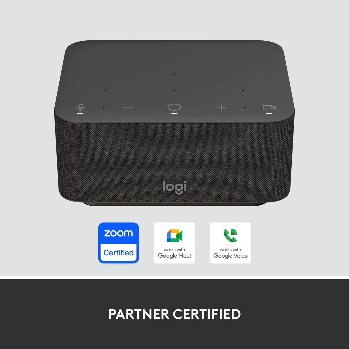 Logitech - Logi Dock, All-in-One USB C Laptop Docking Station, Speakerphone, Noise Canceling Mics, Bluetooth, HDMI, for Windows/macOS, Certified for Zoom, Google Meet, Google Voice - Graphite