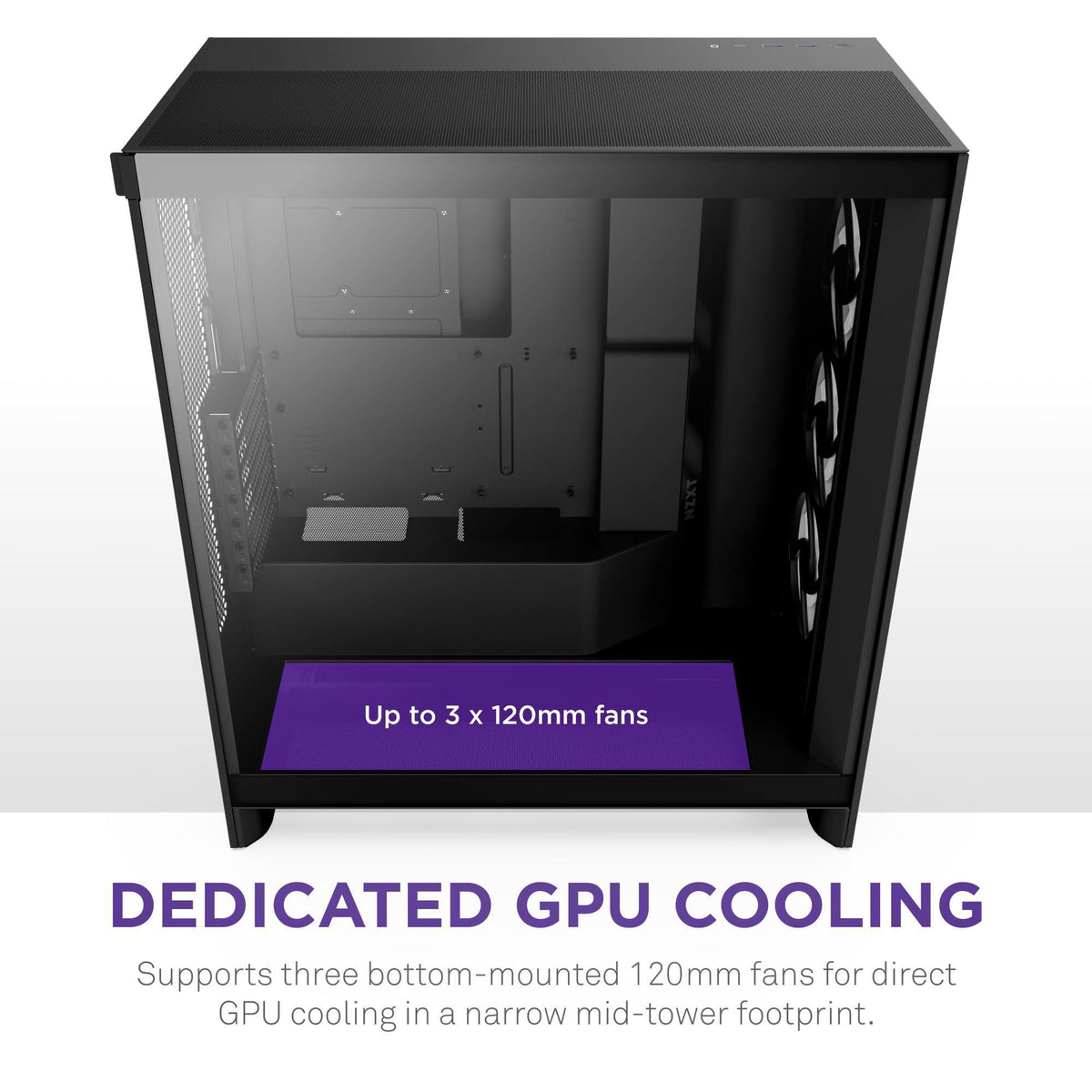 NZXT H7 Flow RGB Mid-Tower ATX Airflow Case with RGB Fans