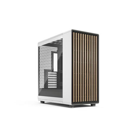 Fractal Design North XL RC Chalk White TG Clear - Reverse Connection Motherboard Compatible - Three 140mm Aspect PWM Fans Included- Type C USB - ATX Airflow Full Tower PC Gaming case