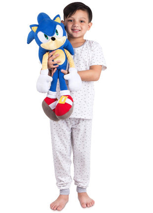 Sonic The Hedgehog Anime Kids Bedding Super Soft Plush Cuddle Pillow Buddy, 22 inch Tall, (Officially Licensed Product) by Franco