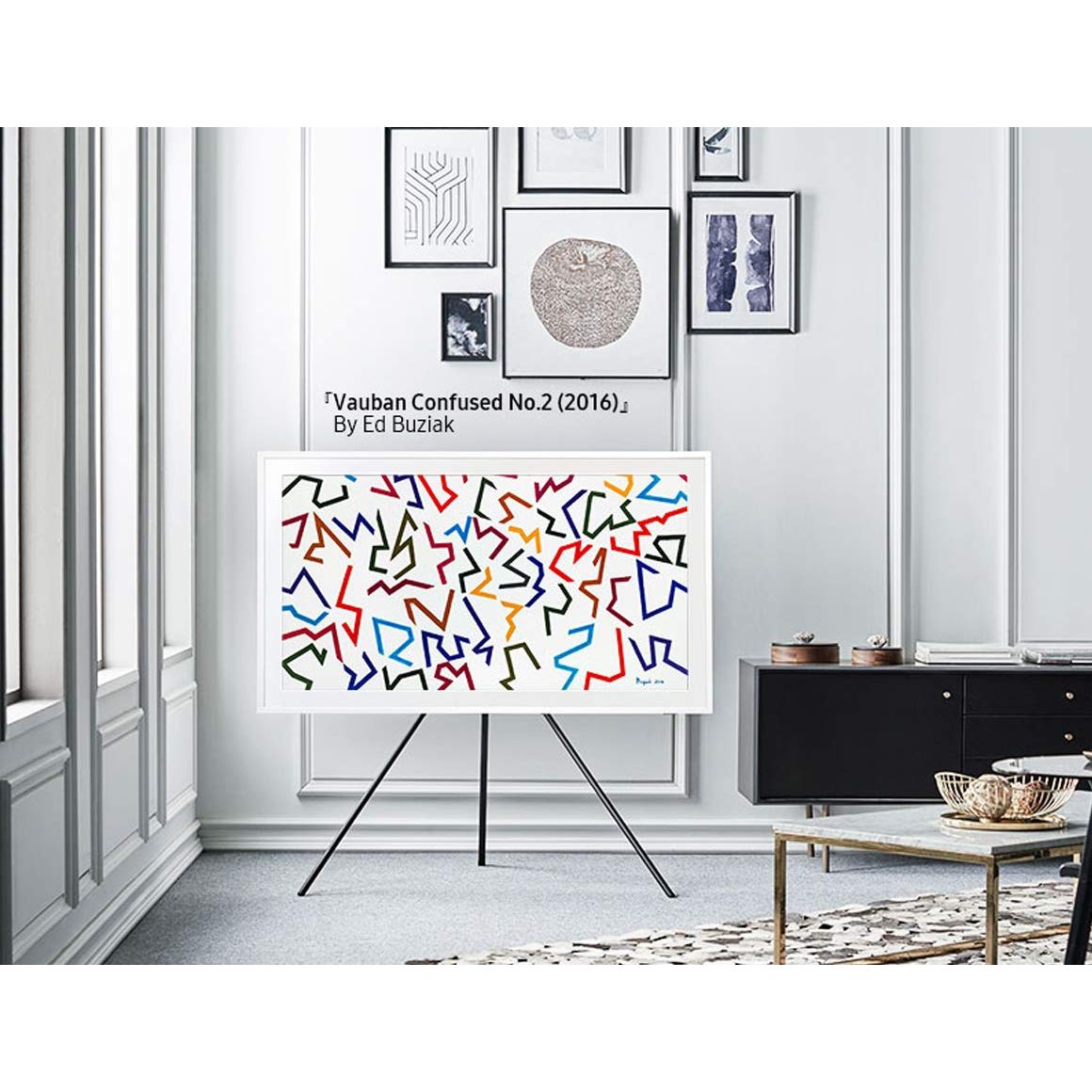 Samsung 50-inch The Frame Customizable Bezel, Modern Teak (VG-SCFA50TKBZA, 2021 Model)