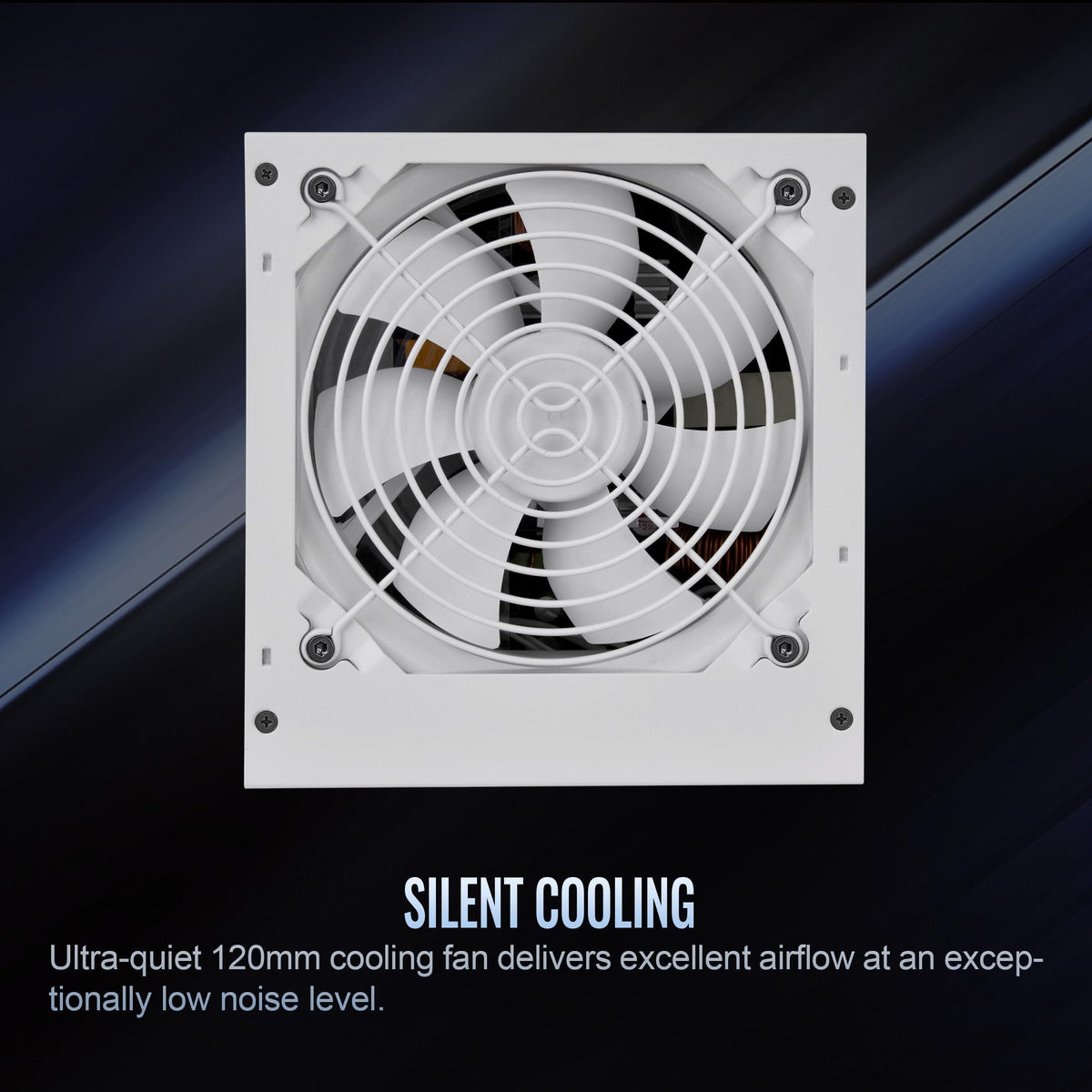 Smart W3 Series Snow Edition 80Plus Certified 700W Power Supply; ATX v3.1 Spec; 120mm FDB Fan; PS-SPW-0700NNFAWU-W; 5 Year Warranty