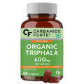 Carbamide Forte Organic Triphala Powder Tablets | 100% Natural 600mg Triphala Churna Powder Organic Tablets support Healthy Digestion, Improve Gut Health & Relieve Constipation | Triphala Tablets for eyes,hair, liver | 60 Tablets