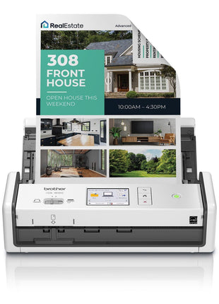 Brother ADS-1800W Wireless Compact Desktop Scanner | Scan Speeds of Up to 30ppm | 2.8" Color Touchscreen