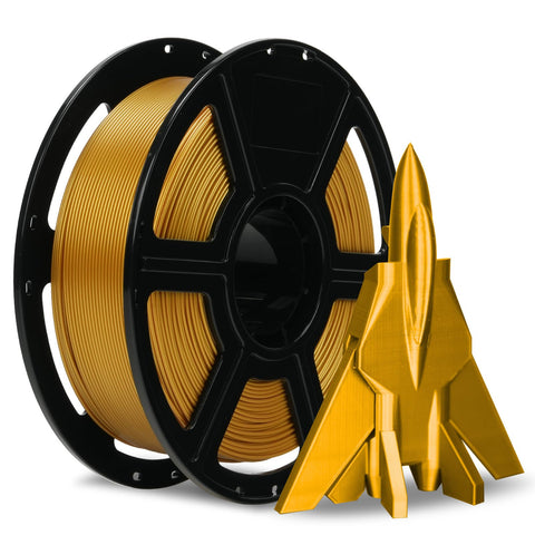 FLASHFORGE Rapid PETG Filament 1.75mm Metallic Bright Gold, Max 600mm/s High Speed Printing, 3D Printer Filament 1kg Spool, Dimensional Accuracy +/- 0.02mm, Fits Most 3D Printers