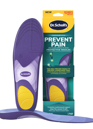 Dr. Scholl’s Prevent Pain Insoles for Women, Size 6-10, 1 Pair: The Only Proven Insole to Prevent Lower Body Pain - Arch Support Shoe Inserts for Women, Protect Against Lower Back, Knee and Foot Pain