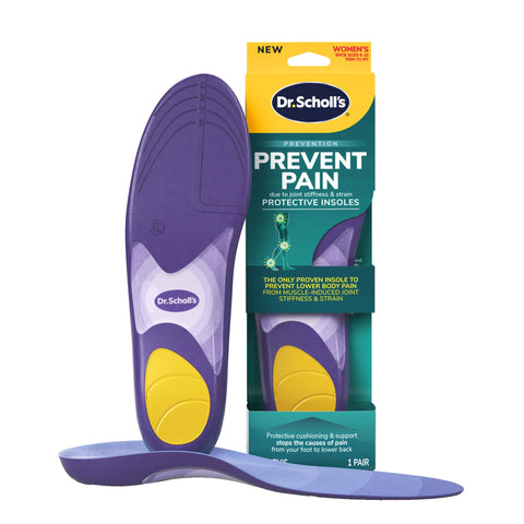 Dr. Schollâ€™s Prevent Pain Insoles for Women, Size 6-10, 1 Pair: The Only Proven Insole to Prevent Lower Body Pain - Arch Support Shoe Inserts for Women, Protect Against Lower Back, Knee and Foot Pain
