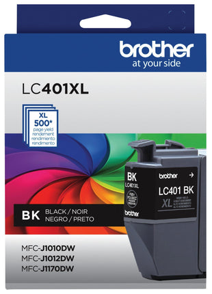 Brother Genuine LC401XLBK High Yield Black Ink Cartridge