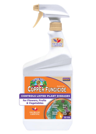 Bonide Captain Jack's Copper Fungicide, 32 oz Ready-to-Use Spray for Organic Gardening, Controls Common Diseases